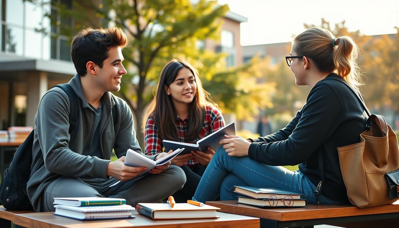 Structured study materials and learning resources on a desk